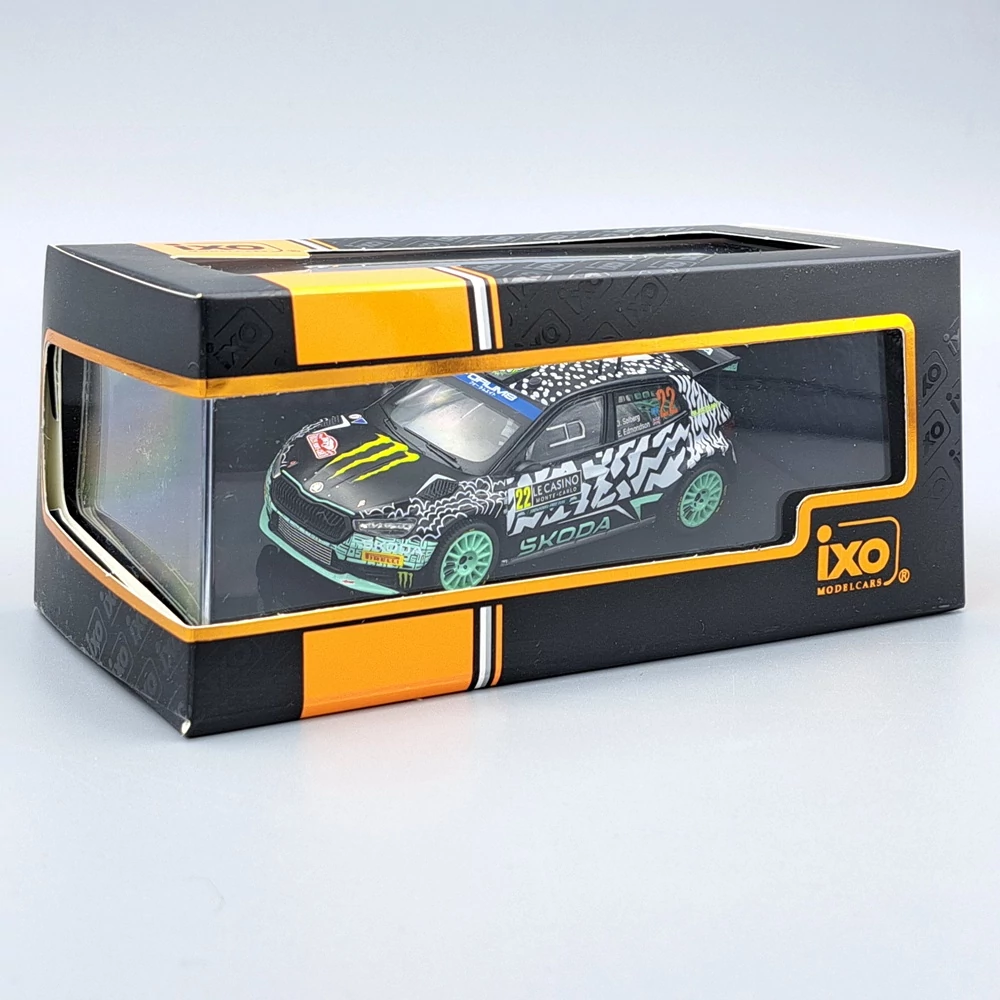 Skoda Fabia Rally2 fém modell autó 1:43-as méretben