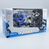 Yamaha YZF-R6 1:12 Welly kék motorkerékpár modell