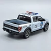 Ford F-150 Raptor 2022 Police ezüst Kinsmart fém autó modell