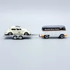 Volkswagen T1 Trailer And VW Beetle 1:64 autó modell