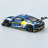 Audi R8 LMS EvA 2022 1:64 POP RACE kék fém autó modell