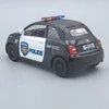 Fiat 500e Police kinsmart modellautó