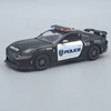 Ford Mustang 2024 Police Kinsmart fekete fém autó modell és játékautó