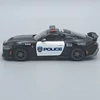 Ford Mustang 2024 Police Kinsmart fekete fém autó modell és játékautó