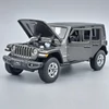 Jeep Wrangler Sahara 1:32 Tayumo szürke fém modell autó