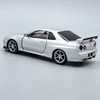 Nissan GT-R34 1:32 Tayumo ezüst fém kisautó