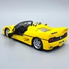 Ferrari F50 1995 1:24 Vitrinben sárga Bburago die cast