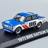 Datsun 510 1972 1:43 B.Allison retró fém autó modell