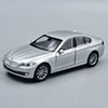 BMW 535i Welly modell autó ezüst fém autómodell