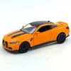 BMW M4 modell és játékautó narancs RMZ kisautó