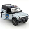Ford Bronco 2022 rendőr Kinsmart modell autó