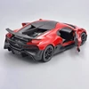 Bugatti Divo Kinsmart fém modellautó bordó