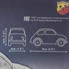 Cobi Fiat Abarth 595 1:35 70db-os 24524 építhető modellautó