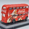 Routemaster bus Coca-cola Xmas retró autóbusz modell