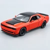 Dodge Challenger SRT Damon 2023 zöld Kinsmart fém kisautó