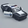 Dodge Challenger SRT Damon 170 rendőr Kinsmart autó modell, kisautó