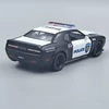 Dodge Challenger SRT Damon 170 rendőr Kinsmart autó modell, kisautó