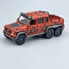 Mercedes G63 AMG 6x6 piros 1:64 ERA modellautó