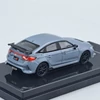 Honda Civic Type R 2023 1:64 Para szürke autó modell