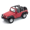 Jeep Wrangler Welly modellautó piros fémautó