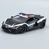 Lamborghini Revuelto rendőr Kinsmart modellautó