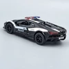 Lamborghini Revuelto rendőr Kinsmart modellautó