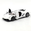 Koenigsegg Jesko Absolut Kinsmart fehér kisautó