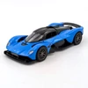 Aston Martin Valkyrie Kinsmart kék játékautó