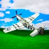 North American P-51 Mustang Matchbox repülőgép modell