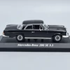 Mercedes Benz S-Class 280SE 1:43 fekete retró Maxichamps autó modell