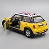 Mini Cooper S Angol zászlós zöld Kinsmart fémautó