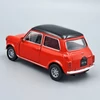 Mini Cooper 1300 piros Welly retró autó modell