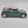 Mini Cooper S Angol zászlós bordó Kinsmart fémautó