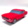 Plüss Ford Mustang Coupe 1964 piros