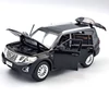  Nissan Patrol Y62 fekete 1:32 Tayumo fém autó modell játékautó