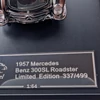  Mercedes Benz 300SL Roadster 1:64 szürke retró modell autó