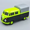 Volkswagen T1 Pick-Up fekete-zöld retró modellautó