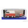Volkswagen bus utánfutóval 1:18 narancs autó modell