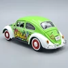 Volkswagen Beetle Graffiti mintás 1:24 fém autó modell-die cast