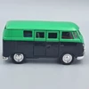 Volkswagen T1 Bus 1963 fekete-sötétzöld Welly retró kisautó