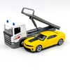 Scania P320 Auto Trailer + Camaro ZL1 Welly játékautó
