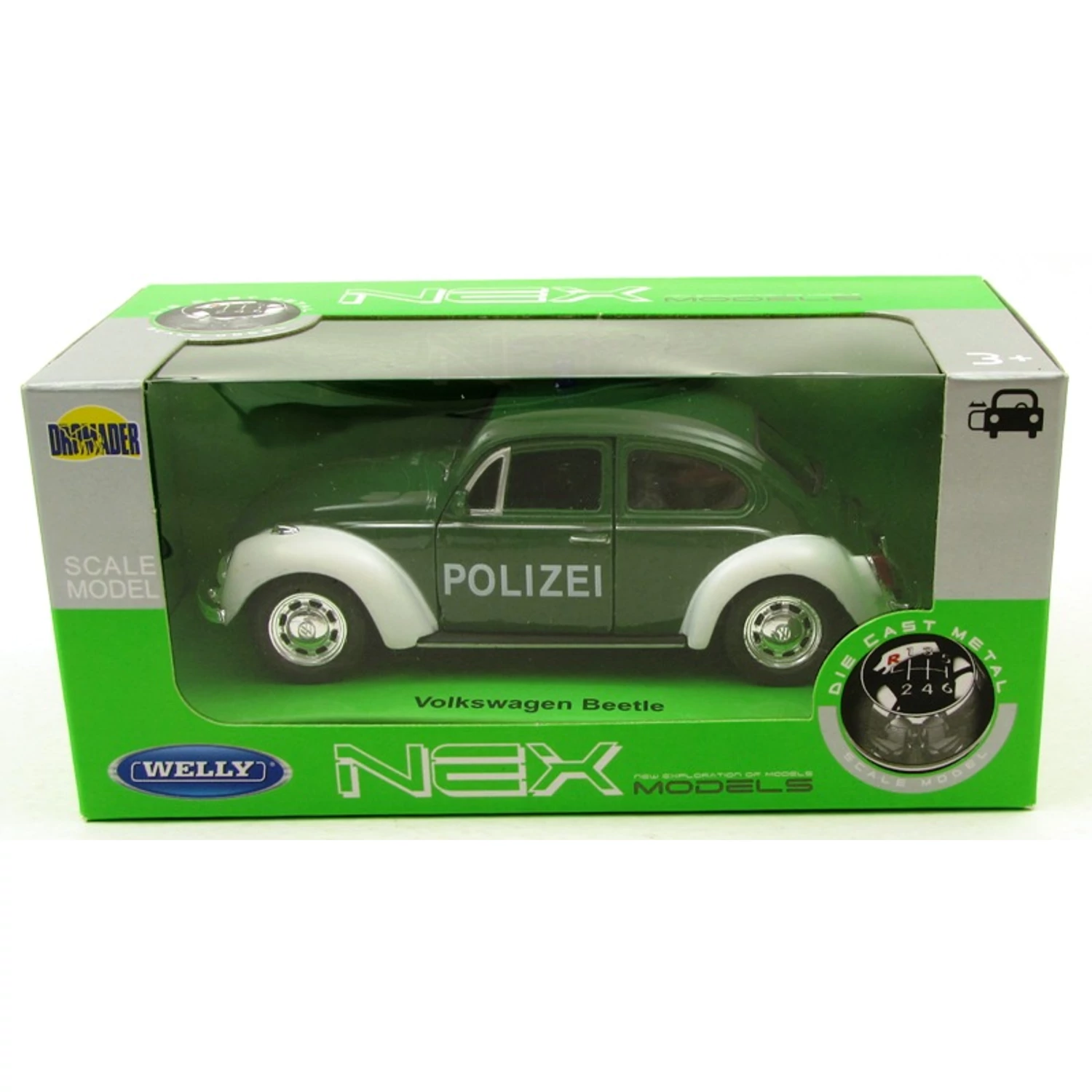 Volkswagen Beetle Polizei retró autómodell gyűjtőknek!