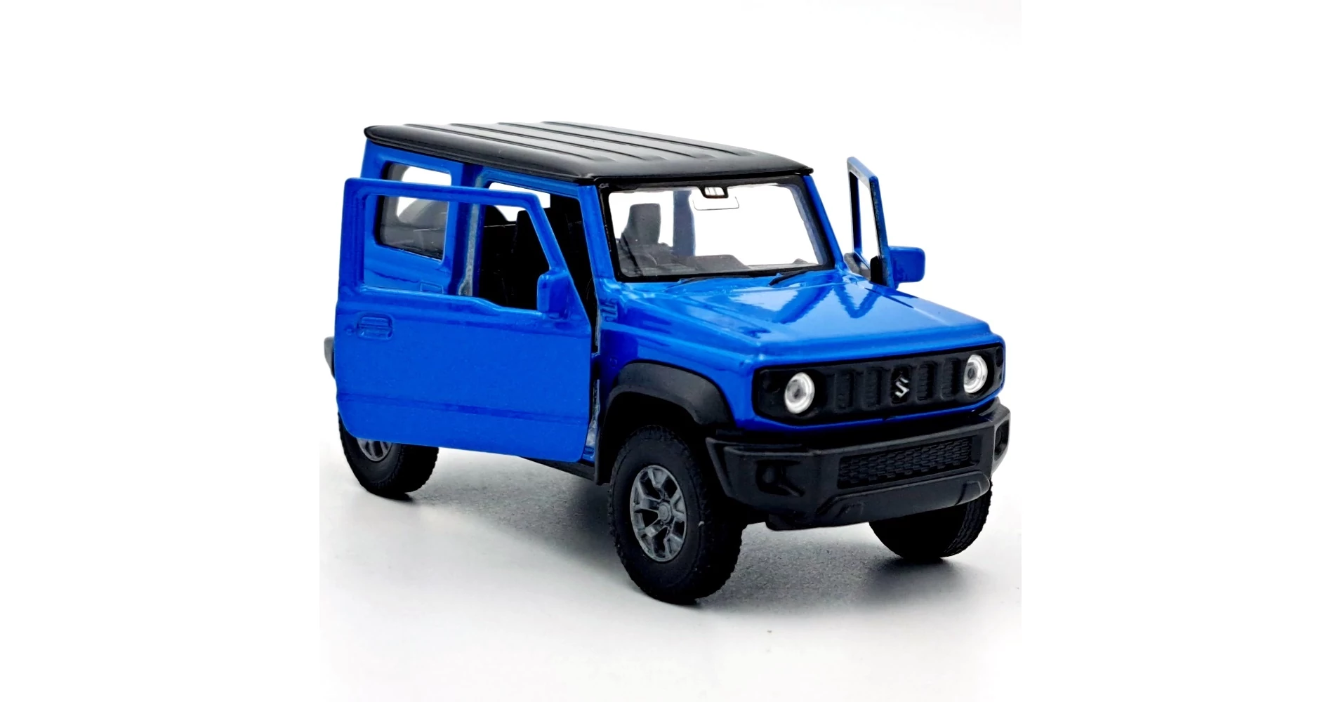 Welly Suzuki Jimny JB74 Modellauto - Schwarz, 2. Generation Ab 2018, Ca. 1/43 Maßstab, 11 Cm Lang
