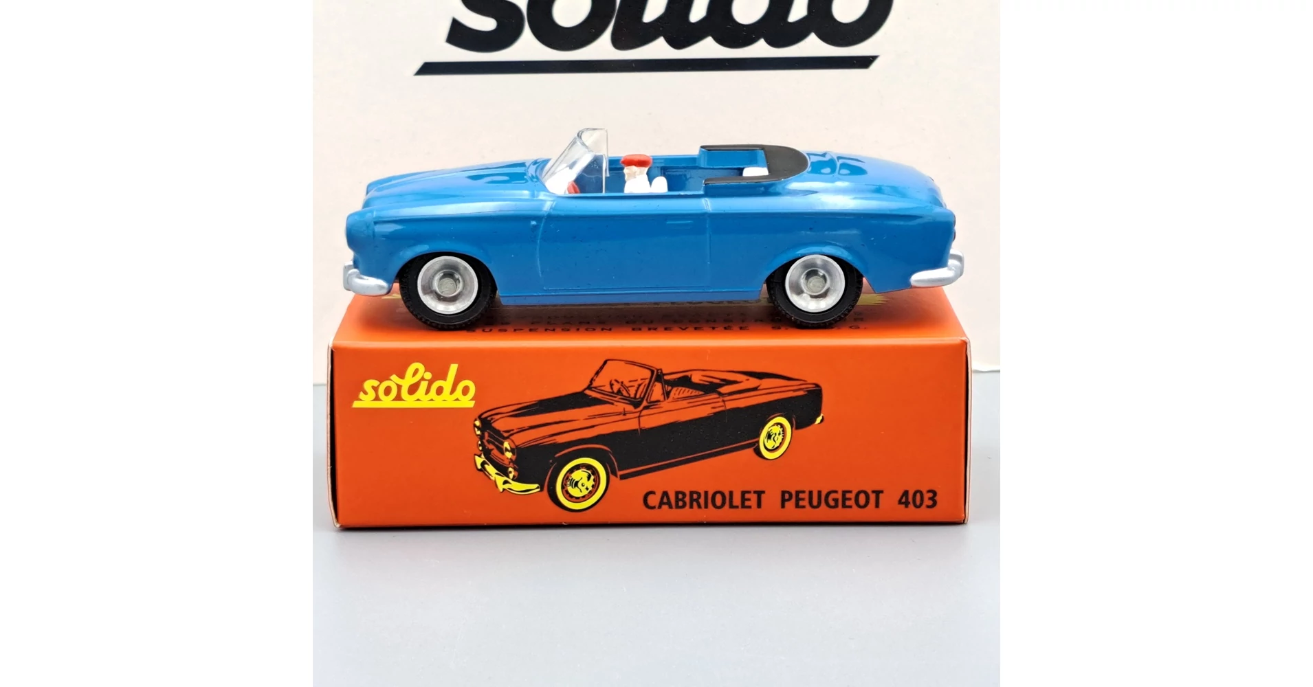 Verem 1/43 – Peugeot 403 Cabriolet Jaune – Miniature Collection