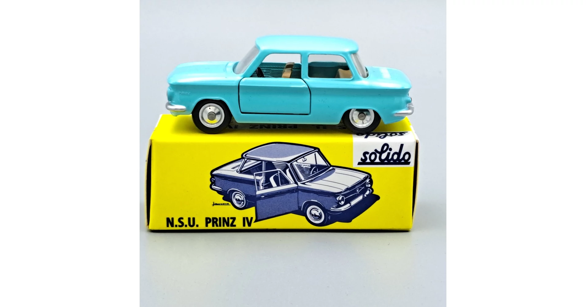 NSU PRINZ IV typ 47, 1962, modèle réduit original 1/43, Solido EUR 36