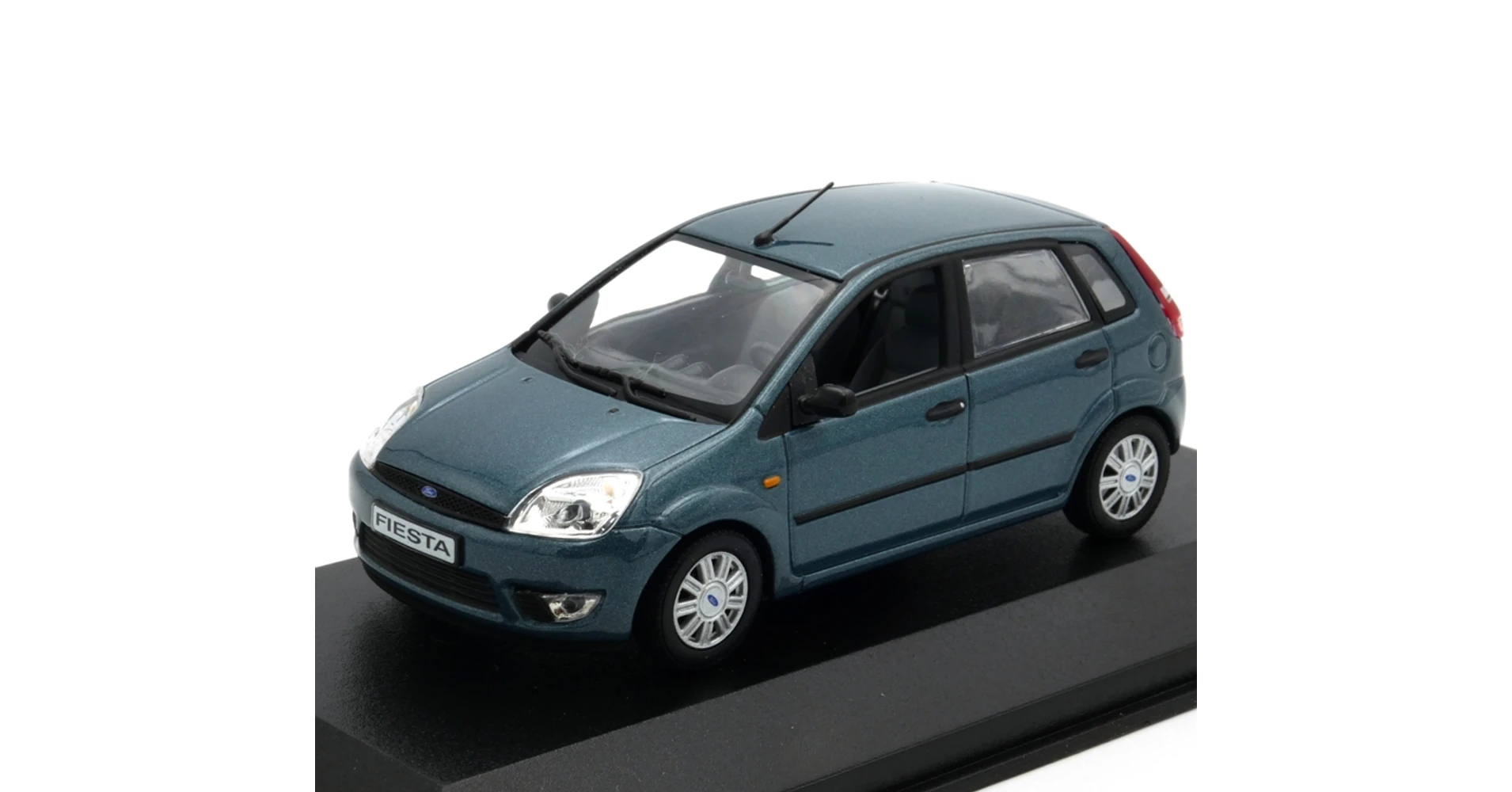 Ford Fiesta Modellauto, Rot, 3-Türer, Baujahr 2002 – Minichamps 1:43, Metall/Kunststoff