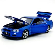Nissan GT-R34 1:32 Tayumo Kék autómodell