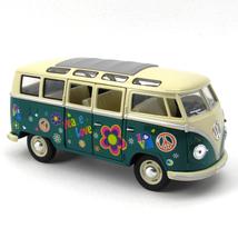 VW Classic busz virágos 1:24 fémautó
