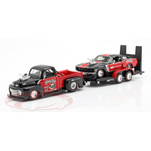 Ford F1 Pick up trailer And Mustang 1:24