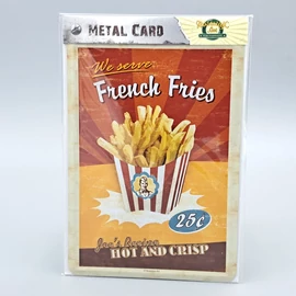 Nostalgic Art fém képeslap French Fries